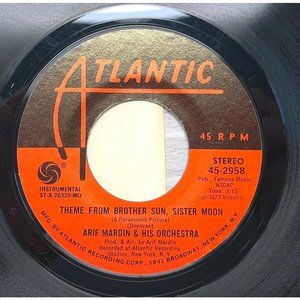 Arif Mardin & His Orchestra Yester Year / Theme From Brother Sun 45 Record VG+